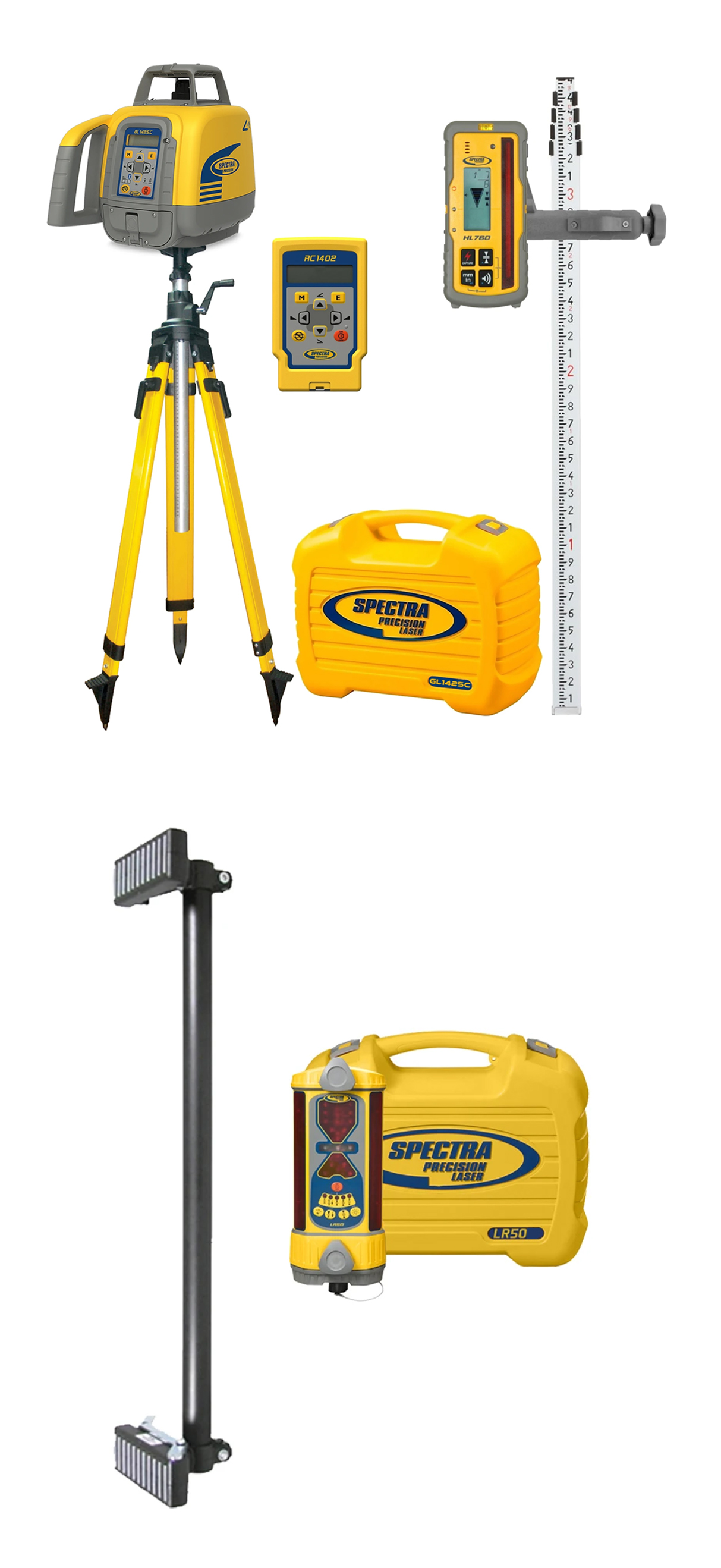 Spectra GL1425C-EXCAVATORMAXX-21 Excavator Laser Package Vertical View