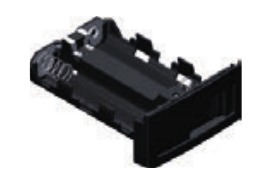 Leica alkaline D-cell battery holder for the Rugby 600 series