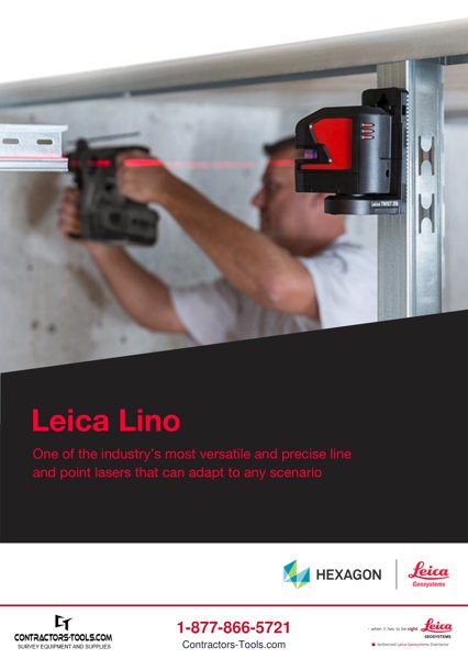 First page of the Leica Lino L6G lino brochure