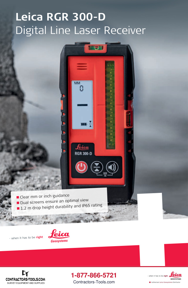 First page of the Leica RGR 300-D product brochure